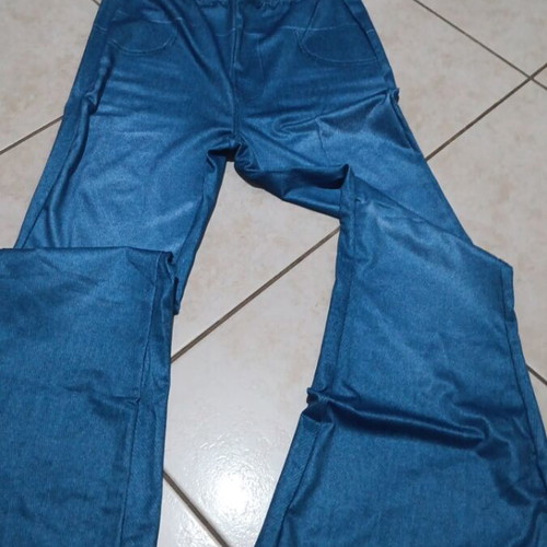 Elastic blue pants, size M / 38 / 10