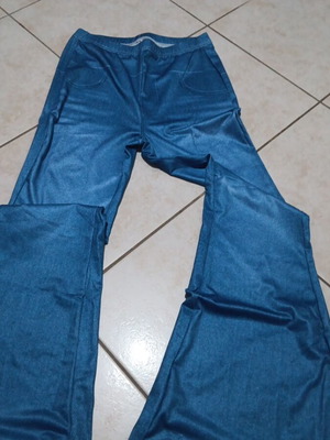 Elastic blue pants, size M / 38 / 10
