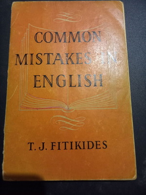 Common Mistakes in English book used, Greek language