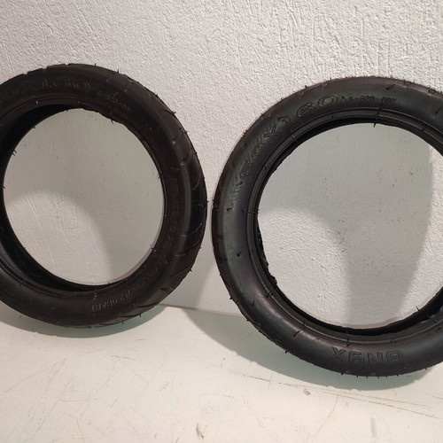 Tires 50 x 160 new, set of 4 with tubes