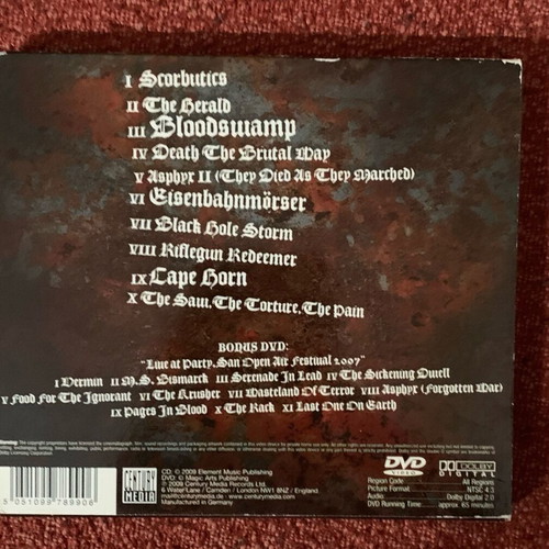 Asphyx Death...The Brutal Way Limited Edition CD with Bonus DVD like new