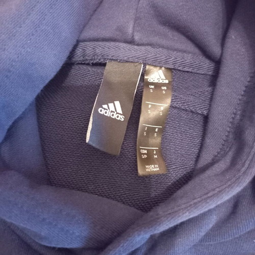 Adidas unisex hoodie like new, blue, size S