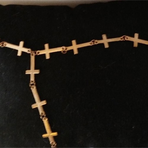 Hand jewelry used with 10 crosses, adjustable size bracelet and ring