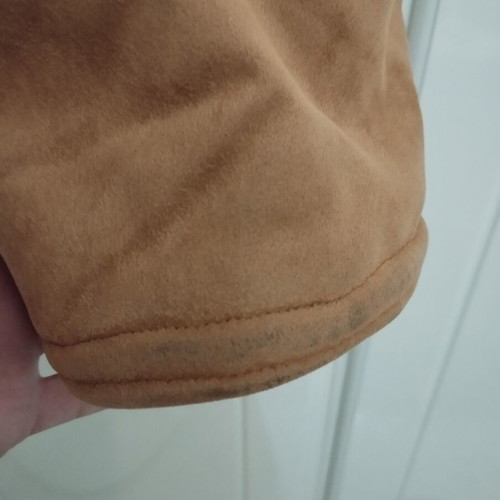 Men's mouton with fur used, brown, size XL