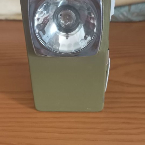 Retro flashlight used from the 80s