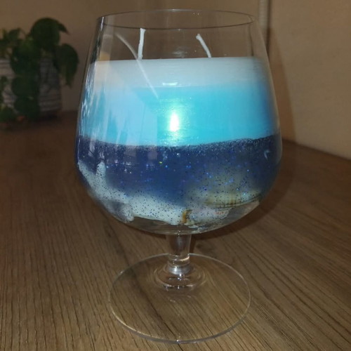 Decorative candle handmade, new