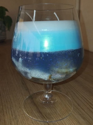 Decorative candle handmade, new