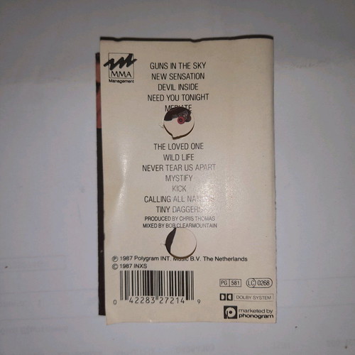 INXS Kick cassette used, 1987, rock