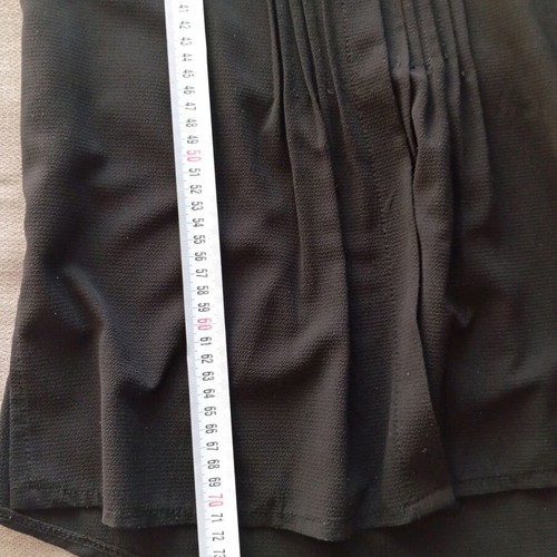 Italian crepe shirt slightly fitted like new, black