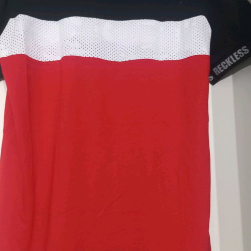 Men's blouse used, size XL, black and red