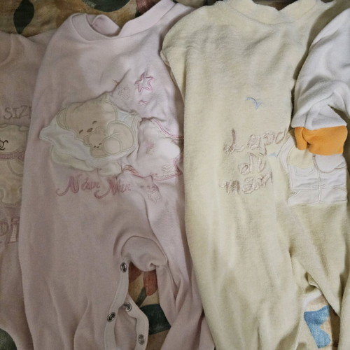 Baby girl outing rompers used, pack of 9