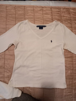Γυναικείο πόλο Ralph Lauren μεταχειρισμένο, λευκό, μέγεθος M