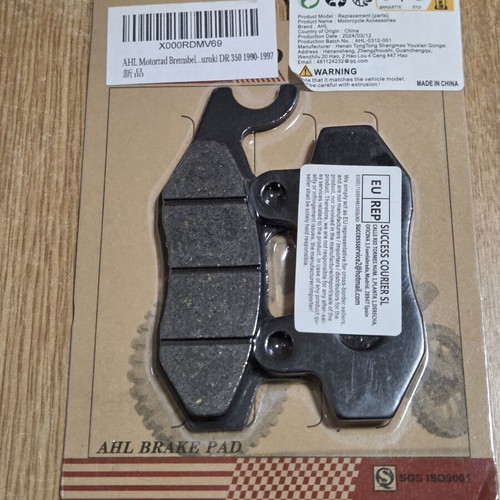 AHL Motorcycle Brake Pads new for Suzuki DR 350 1990-1997