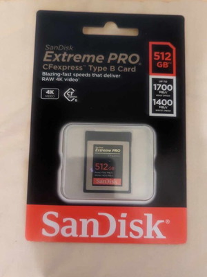 Нова SanDisk CFexpress 512gb