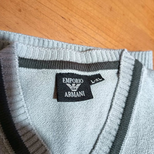 Emporio Armani sweater new, gray, size L/XL