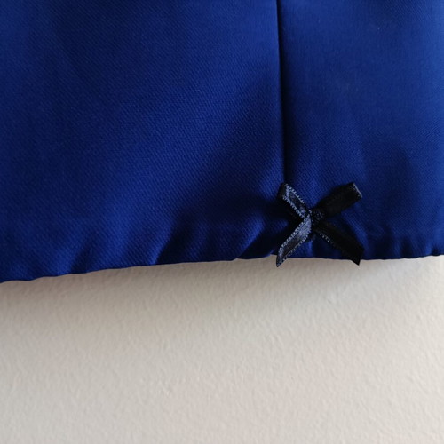 Suit set with top and flared pants blue new