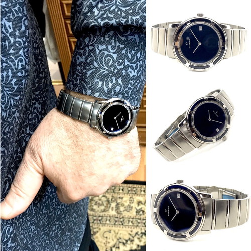 Eterna watch new unisex with blue-black dial and sapphire crystal