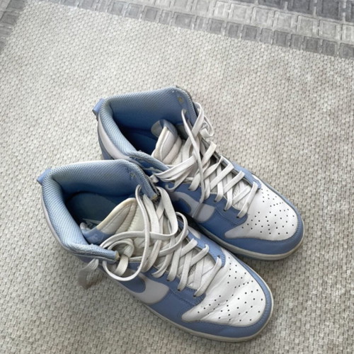 Nike Dunk High used, size 38.5, blue