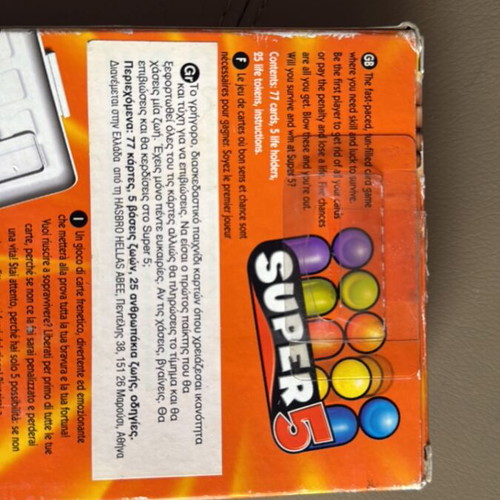 Super 5 Card Game new