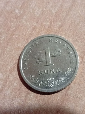Croatian Kuna 1 coin like new, 1995-2022