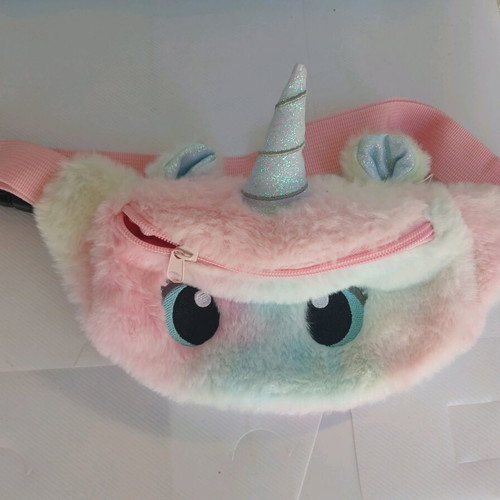 Children's Waist Bag Unicorn like new, pink and turquoise