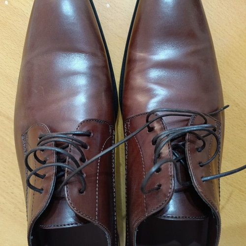Hugo Boss leather shoes like new, size 42-42.5, brown