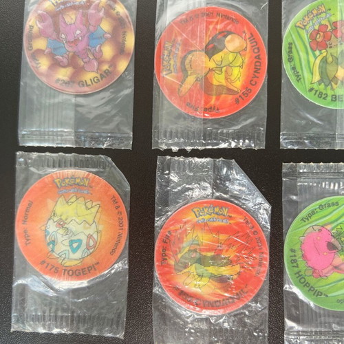 Pokemon Tazos sealed vintage collectible set