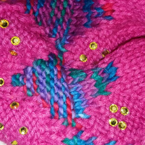 Handmade acrylic women's hat like new, one size