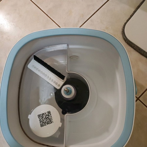 Mopping system like new with double bucket and square mop