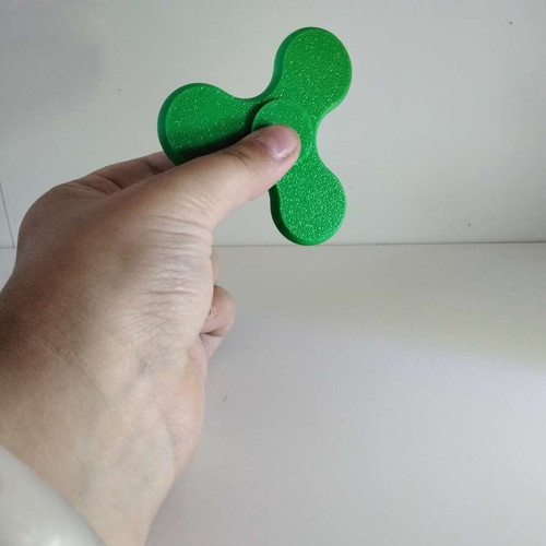 Fidget Spinner new, light green, 3D printed