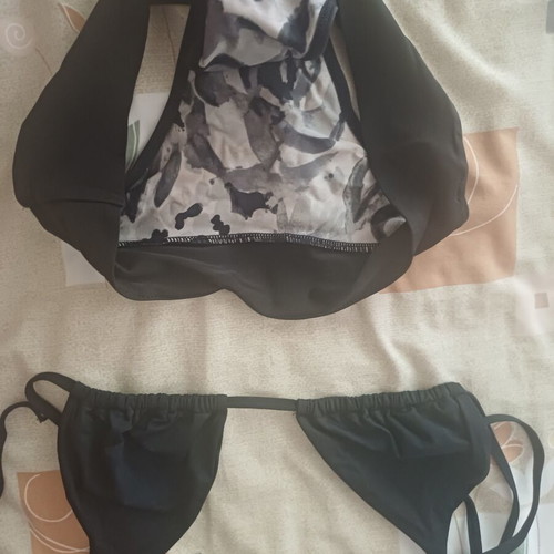 Mix & Match Black Swimwear Set with 2 Tops Calzedonia/H&M and 1 Bottom