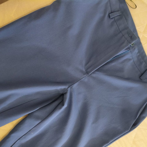 Women's fabric pants straight fit blue medium used