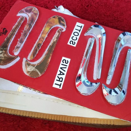 Travis Scott Air Force 1 new, collectible, white and beige