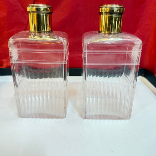 Bottles with silver English caps like new