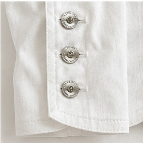 LAFEI-NIER white jacket XL used with shiny details