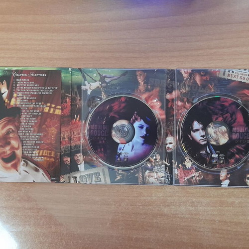Moulin Rouge! DVD two-disc set, romantic drama musical