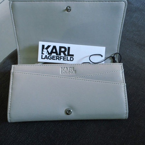 Karl Lagerfeld wallet, elephant color with tags