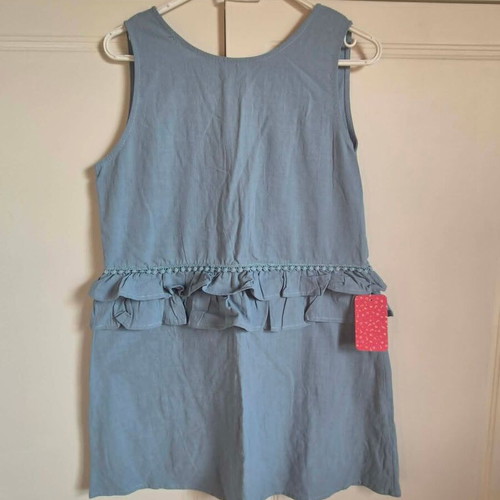 Linen dress turquoise size L new with tag