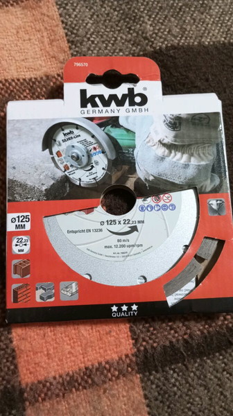 125mm Διαμαντόδισκος Δομικών Υλικών