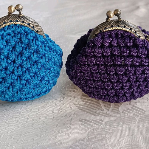 Handmade key wallets new, blue and purple
