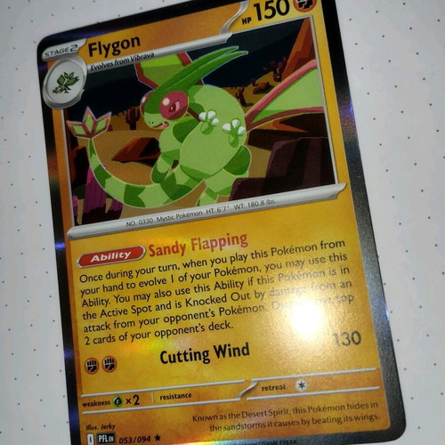 Flygon Pokemon card like new