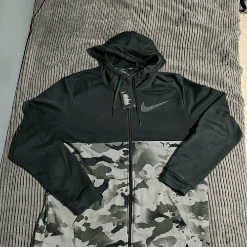 Nike Dri Fit jacket new, size XL, black and gray