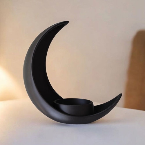 Moon Vase crescent decor with integrated pot holder made to order