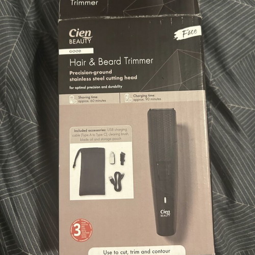CienBeauty hair and beard trimmer used