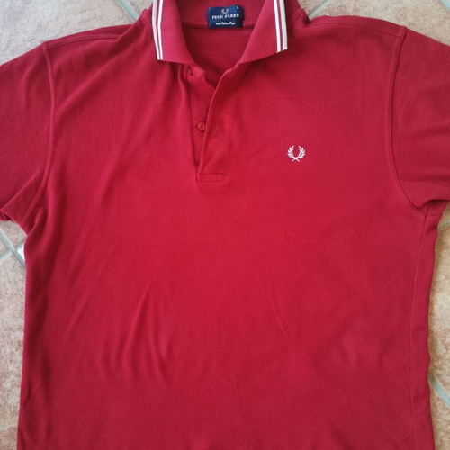 Freed Perry shirt size L red like new