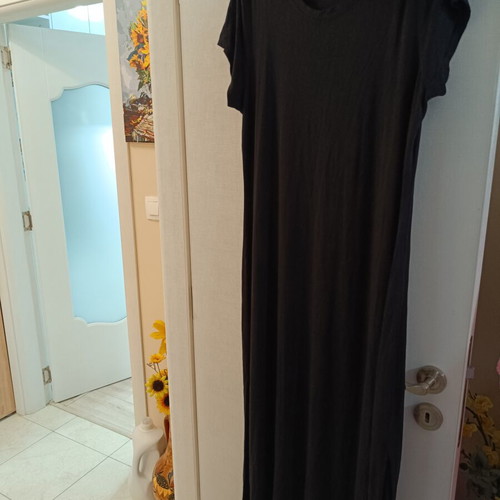 Long black dress like new, sizes XL and XXL