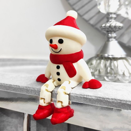 Articulated Christmas Snowman 5 cm new