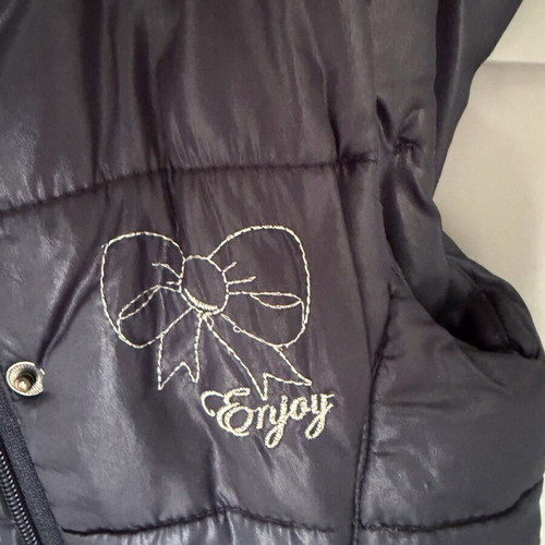 Children's sleeveless waterproof jacket used, fleece lined, blue, 2 years, 92 cm