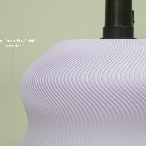 Poly Lamp-V5 pendant lamp new, minimal design in lavender shade