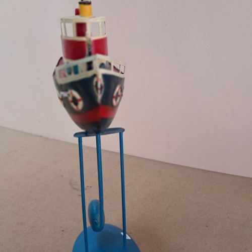 Decorative ship new metal height 32 cm